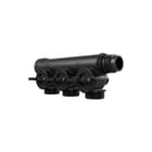 Henco - Pro-Flow CV/perslucht/tap/koelwater verdeler Manifold 3Xp Eucn. Zwart
