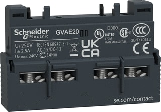 Schneider Electric - TeSys GV2 Hulpcontactblok Hlpcont Gvae20