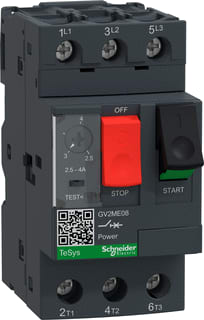 Schneider Electric - TeSys Motorbeveiligingsschakelaar Motbevschak Gv2Me08 4.00A