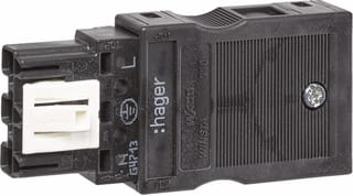 Hager - Tehalit Ecoline Conn. v insteekbare gebouwinstall. Teha Uitgangsconnector 3 P Xd