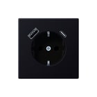 Jung - LS RANGE Wandcontactdoos (WCD schakelmat.) Wcd+Lad Ls Alu Usb A+C