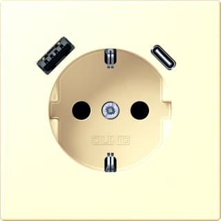 Jung - LS RANGE Wandcontactdoos (WCD schakelmat.) wcd ra+lad a+c s+ lc32001