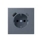Jung - LS RANGE Wandcontactdoos (WCD schakelmat.) Wcd Ra+Lad A+C S+ Lc32011