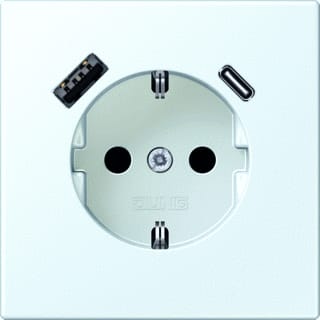 Jung - LS RANGE Wandcontactdoos (WCD schakelmat.) wcd ra+lad a+c s+ lc32024