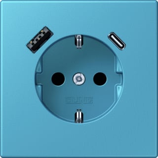 Jung - LS RANGE Wandcontactdoos (WCD schakelmat.) wcd ra+lad a+c s+ lc32032