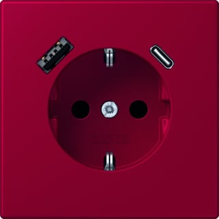 Jung - LS RANGE Wandcontactdoos (WCD schakelmat.) wcd ra+lad a+c s+ lc32101