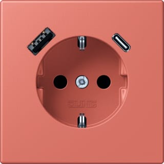 Jung - LS RANGE Wandcontactdoos (WCD schakelmat.) wcd ra+lad a+c s+ lc32111