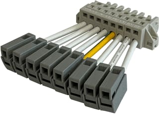 PRACHT - BASIC Toebeh./onderdelen lichtslang/-band lino bl ingangsbus, 8-pin