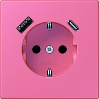 Jung - LS RANGE Wandcontactdoos (WCD schakelmat.) wcd ra+lad a+c s+ lc4320c