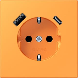 Jung - LS RANGE Wandcontactdoos (WCD schakelmat.) wcd ra+lad a+c s+ lc4320l