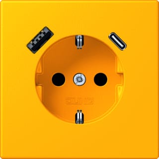 Jung - LS RANGE Wandcontactdoos (WCD schakelmat.) wcd ra+lad a+c s+ lc4320w
