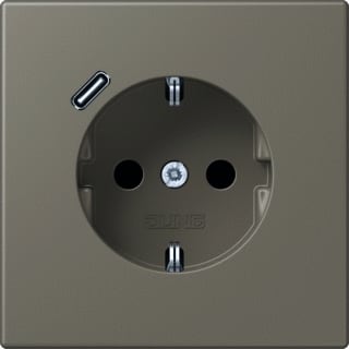 Jung - LS RANGE Wandcontactdoos (WCD schakelmat.) wcd ra+lad c s+ lc32141