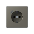 Jung - LS RANGE Wandcontactdoos (WCD schakelmat.) wcd ra+lad c s+ lc32141