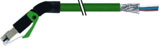 MURR - Patchkabel twisted pair v industrie m45 pur 1x4xawg22 gn 0.3m