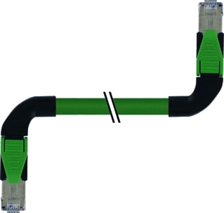 MURR - Patchkabel twisted pair v industrie 90 pvc 1x4xawg22 1m