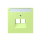 Jung - LS RANGE Inzetplaat schakelmateriaal afd 2v tekstv uae lc32053