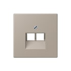 Jung - LS RANGE Inzetplaat schakelmateriaal Afd 2Voudig Uae Lc32142