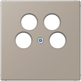 Jung - LS RANGE Inzetplaat schakelmateriaal afd sat/tv 4-gats lc32142
