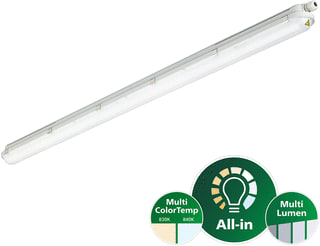Philips - Coreline Waterdicht armatuur Plafond-/wandarmatuur Wt120Cg3 35-60S Tw3L1500