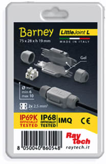 Raytech - Click Kabelaftakmof Barney 2X2,5 Multipack