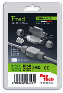 Raytech - Kabelaftakmof FRED 3X2,5 MULTIPACK