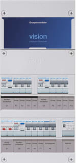 Hager - VISION Groepenkast, geassembleerd Grpverd. 3F Vkl333F63-R