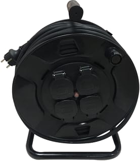 TRADEFORCE - Verlengkabelhaspel 4 Way Cable Reel 40M Bl
