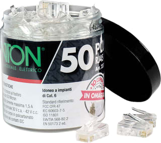 Conex - Modulaire connector SET 50ST RJ45 CAT6+10TUL