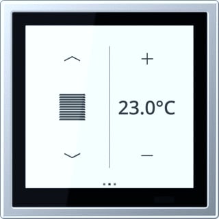 Jung - LS RANGE Meervoudig bed.-element bussysteem ls touch ruimtecont alu