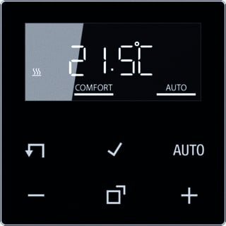 Jung - A RANGE Ruimteklokthermostaat Home Thermstdispl A500 Zw