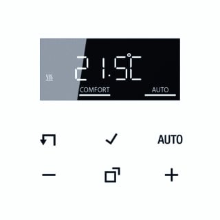 Jung - CD RANGE Ruimteklokthermostaat Home Thermstdispl Cd Awit