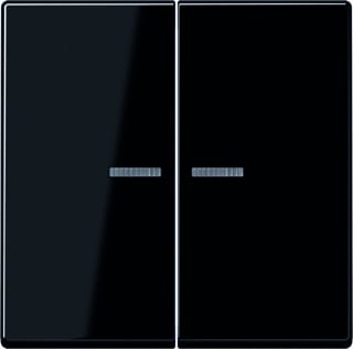 Jung - A RANGE Intelligent bedieningselement home a500 2v zw slv