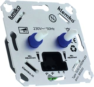 Lumiko - Duo Dimmer Klem Duo-2X200W-Led