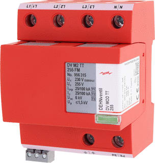 DEHN - Gecombineerde afleider energietech. ventil m2 four-pole