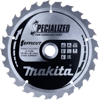 Makita - Cirkelzaagblad Afkortzgblad Hout E-11140