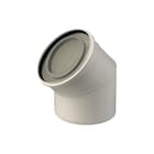 Ubbink - Ubifit Push-Fit Concentr. RGA/LTV hulpstuk 2 aansl. Bocht 45Gr Pp/Metl 100/150