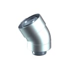 Ubbink - Ubifit Concentr. RGA/LTV hulpstuk 2 aansl. Bocht 30Gr Pp/Ks 60/100 Wt