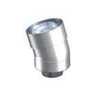 Ubbink - Ubifit Push-Fit Concentr. RGA/LTV hulpstuk 2 aansl. Bocht 15Gr Pp/Ks 60/100 Wt