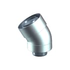 Ubbink - Ubifit Push-Fit Concentr. RGA/LTV hulpstuk 2 aansl. Bocht 30Gr Pp/Ks 60/100 Wt