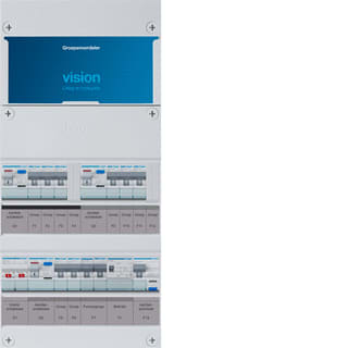 Hager - VISION Groepenkast, geassembleerd  vkg323e-aft