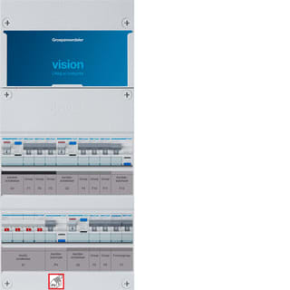 Hager - VISION Groepenkast, geassembleerd  vkg323f63-afr
