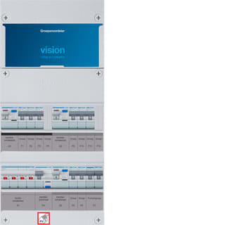 Hager - VISION Groepenkast, geassembleerd  vkg323f63-fr