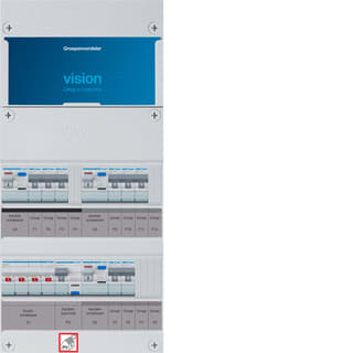 Hager - VISION Groepenkast, geassembleerd vkg323f63-r