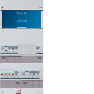 Hager - VISION Groepenkast, geassembleerd  vkg330f63-ar