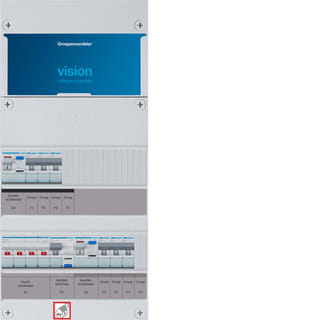 Hager - VISION Groepenkast, geassembleerd  vkg330f63-r