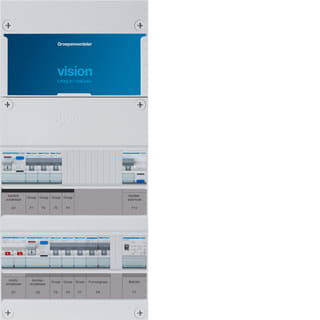Hager - VISION Groepenkast, geassembleerd vkg33e-aft