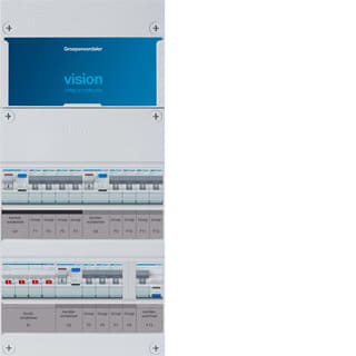 Hager - VISION Groepenkast, geassembleerd vkg434l-a