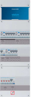Hager - VISION Groepenkast, geassembleerd  vkg434m63-ar