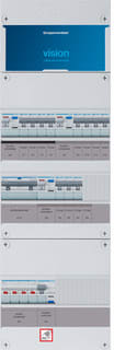 Hager - VISION Groepenkast, geassembleerd  vkg434m63-br