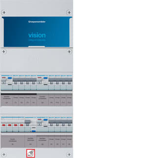 Hager - VISION Groepenkast, geassembleerd Vkg444F63-R